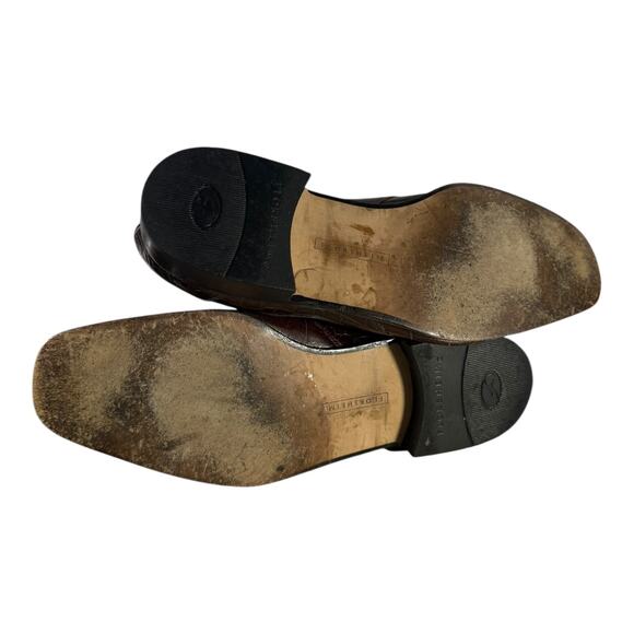 Florsheim Imperial Barletta Dress Shoes Men’s 11.5 D Brown Leather Alligator - Picture 9 of 9